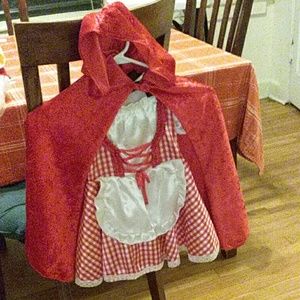 Toddler little red riding hood costume